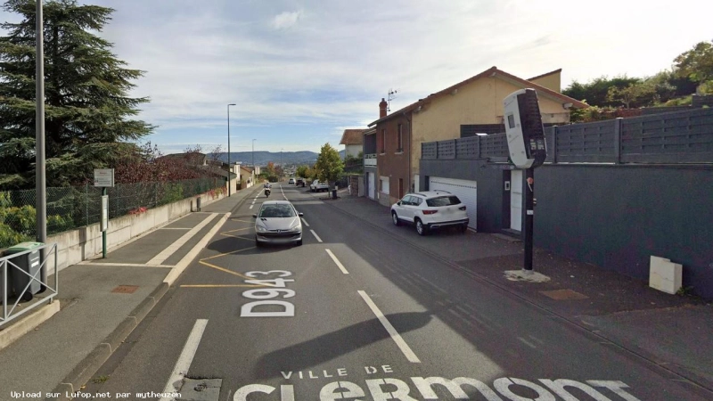 FRANCE photo du radar Clermont-Ferrand Avenue du Limousin 63 - Puy-de-Dôme FRANCE photo du radar Clermont-Ferrand Avenue du Limousin 63 - Puy-de-Dôme
