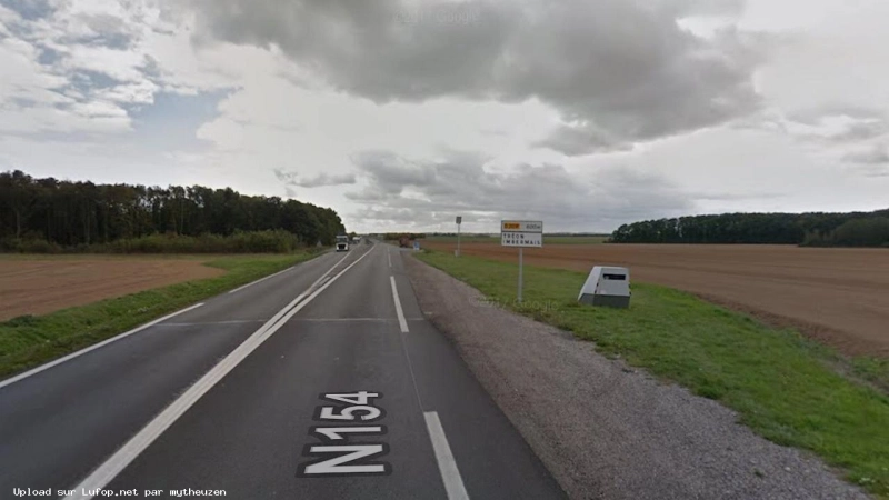 FRANCE photo du radar Marville-Moutiers-Brûlé N154 28 - Eure-et-Loire