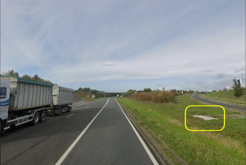 FRANCE photo du radar Aigondigné Rue de Belleau (La Croix Pillet) 79 - Deux-Sèvres