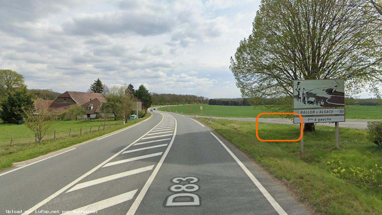 FRANCE photo du radar Menoncourt D83 90 - Territoire de Belfort