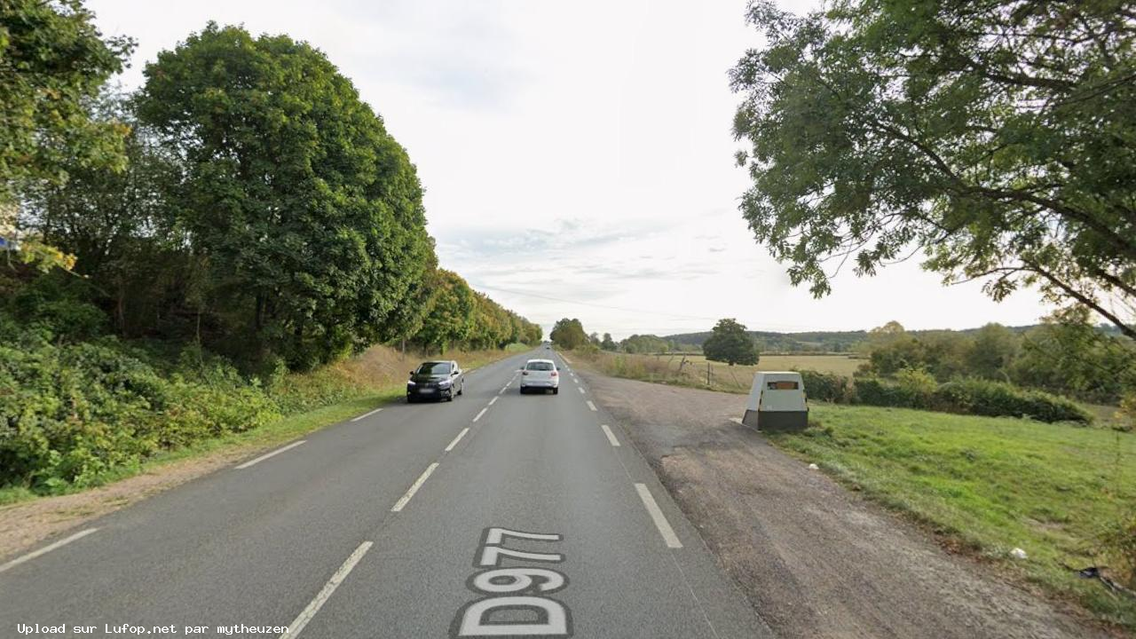 FRANCE photo du radar Saint-Martin-d´Heuille Route du Gué d'Heuillon 58 - Nièvre