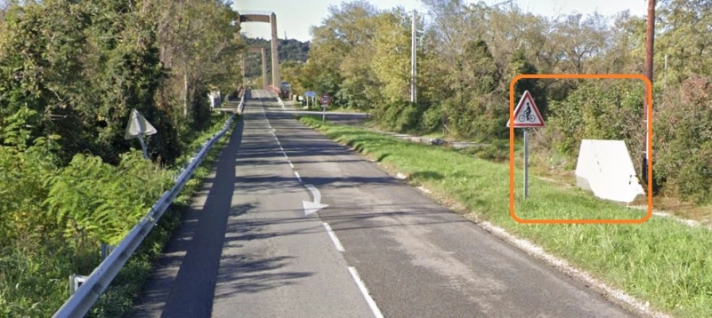 FRANCE photo du radar Châteauneuf-du-Rhône Chemin de Port Vieux 26 - Drôme