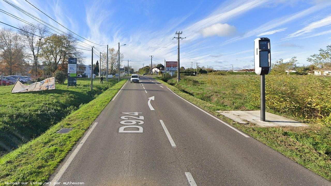 FRANCE photo du radar Saint-Sever D924 40 - Landes