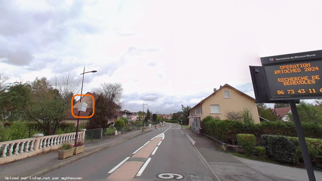 FRANCE photo du radar Meroux-Moval D19 90 - Territoire de Belfort