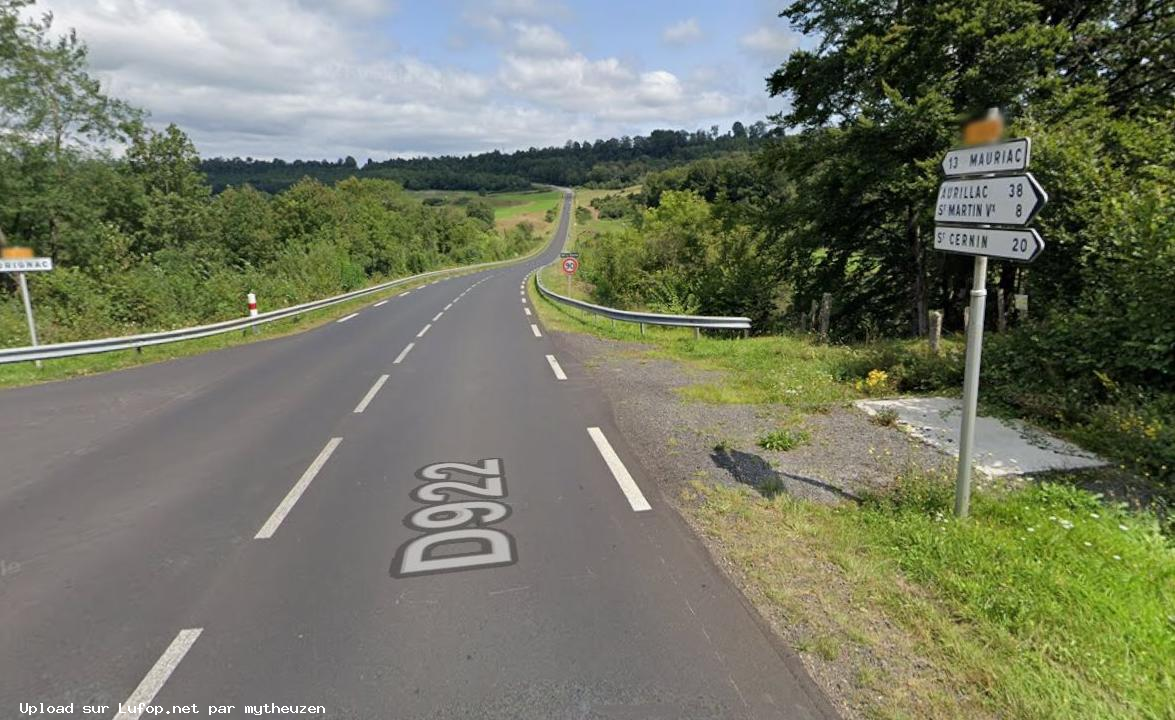 FRANCE photo du radar Drugeac D922 15 - Cantal