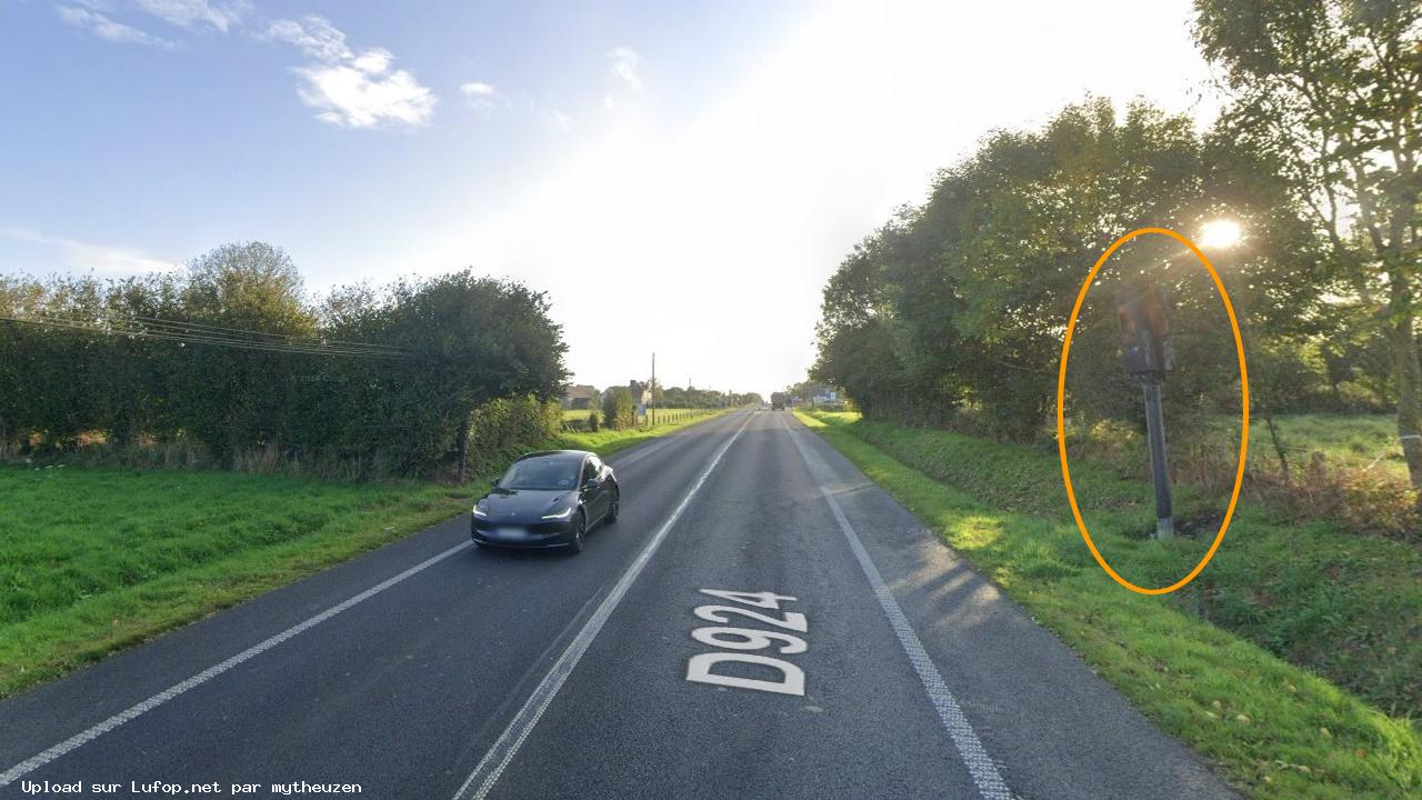 FRANCE photo du radar Saint-Jean-des-Champs D924 50 - Manche