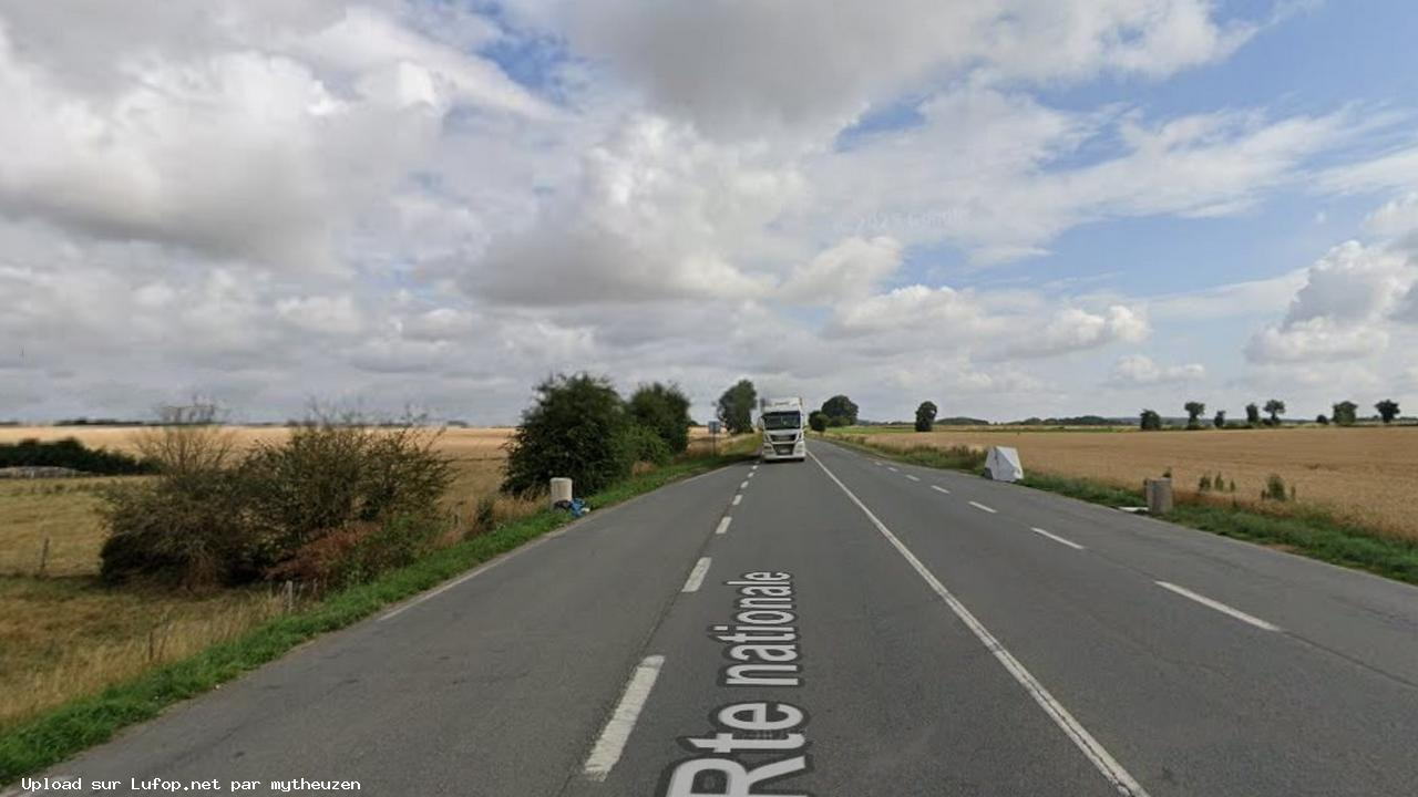 FRANCE photo du radar Talmas Route Nationale 25 80 - Somme