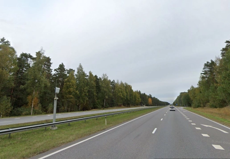 LETTONIE photo du radar Jaunbērzes pagasts A9 LV -  LETTONIE photo du radar Jaunbērzes pagasts A9 LV -