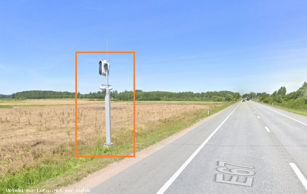 LETTONIE photo du radar Iecavas pagasts R?ga — Bauska — Lietuvas robeža (Grenct?le) LV - Zemgale