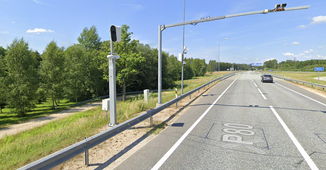 LETTONIE photo du radar Liepupes pagasts A1 Limbažu novads