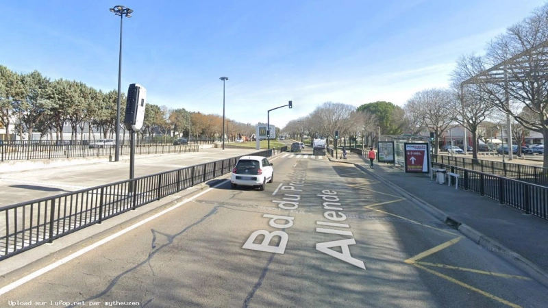 FRANCE photo du radar Nîmes Av. Président Salvadore Allende 30 - Gard