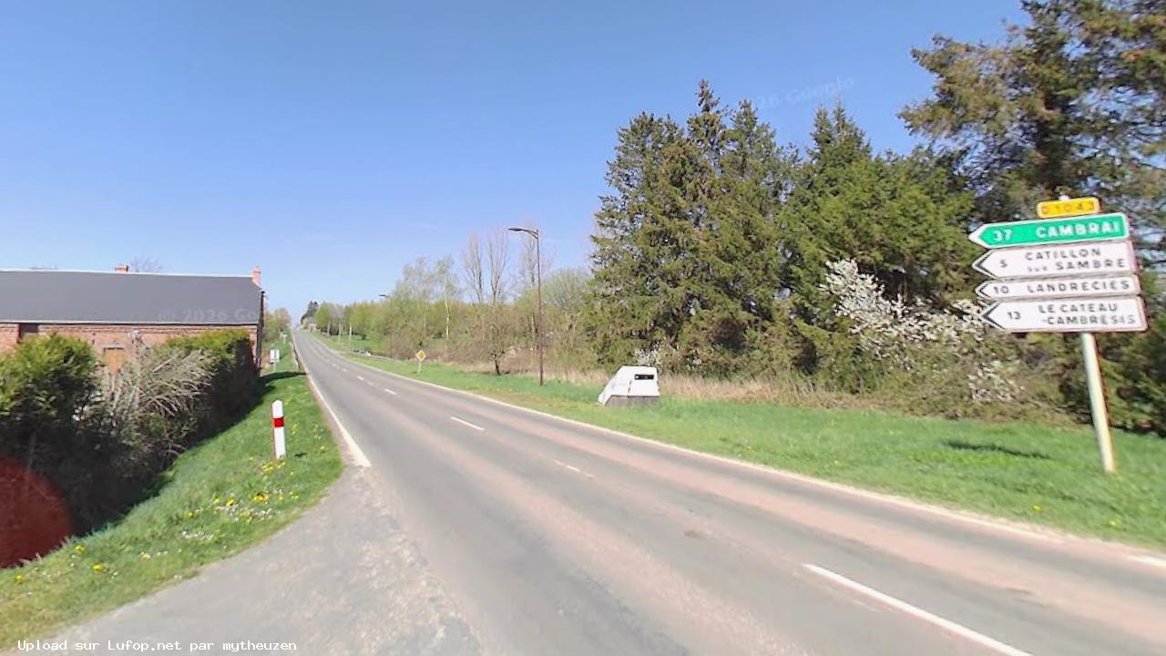 FRANCE photo du radar Fesmy-le-Sart Route Departementale 1043 02 - Aisne