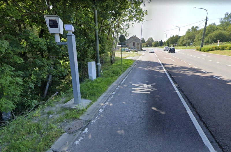 BELGIQUE photo du radar Martelange N4 Luxembourg