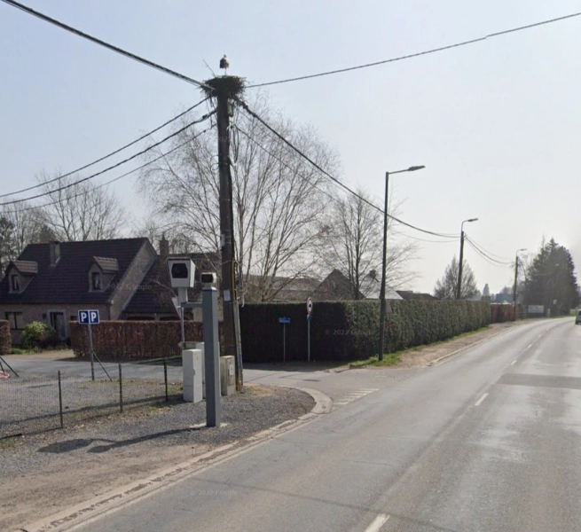 BELGIQUE photo du radar Dolembreux Haie des Chênes Liège