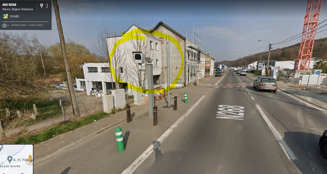 BELGIQUE photo du radar Wavre Chaussée de Louvain 13 - Brabant wallon