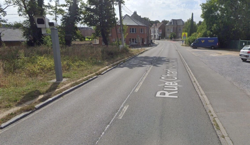 BELGIQUE photo du radar Limal Rue Charles Jaumotte Brabant Wallon