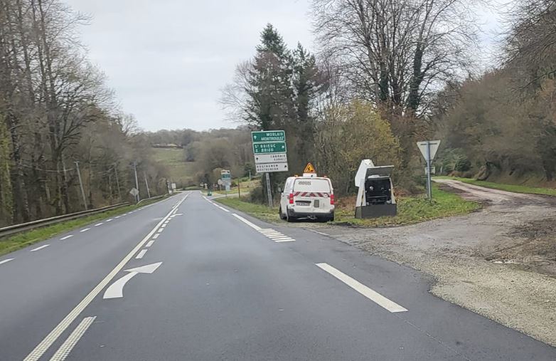 FRANCE photo du radar Gourin Toultreinc Conveau 56 - Morbihan