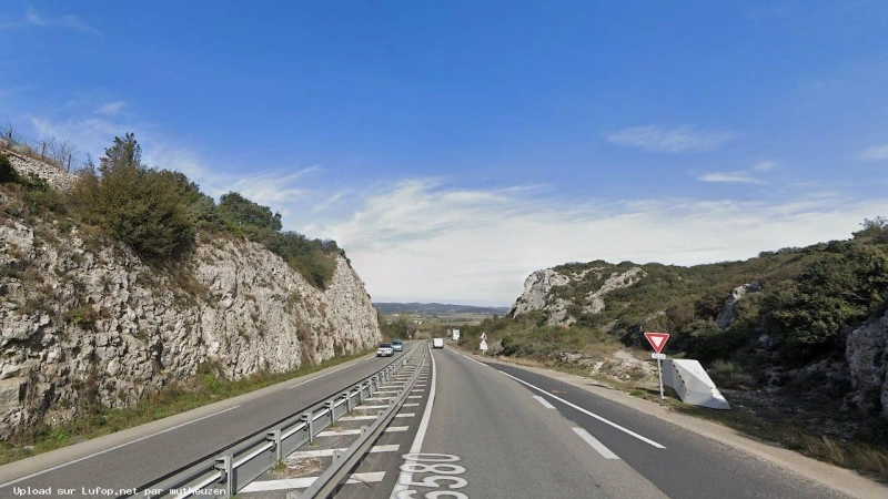 FRANCE photo du radar Les Angles Route de Bagnols 30 - Gard