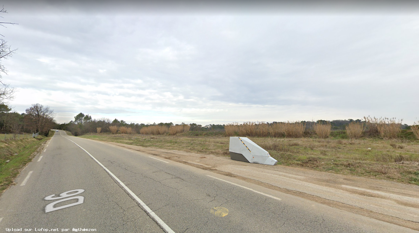 FRANCE photo du radar Servas Route de Bagnols 30 - Gard