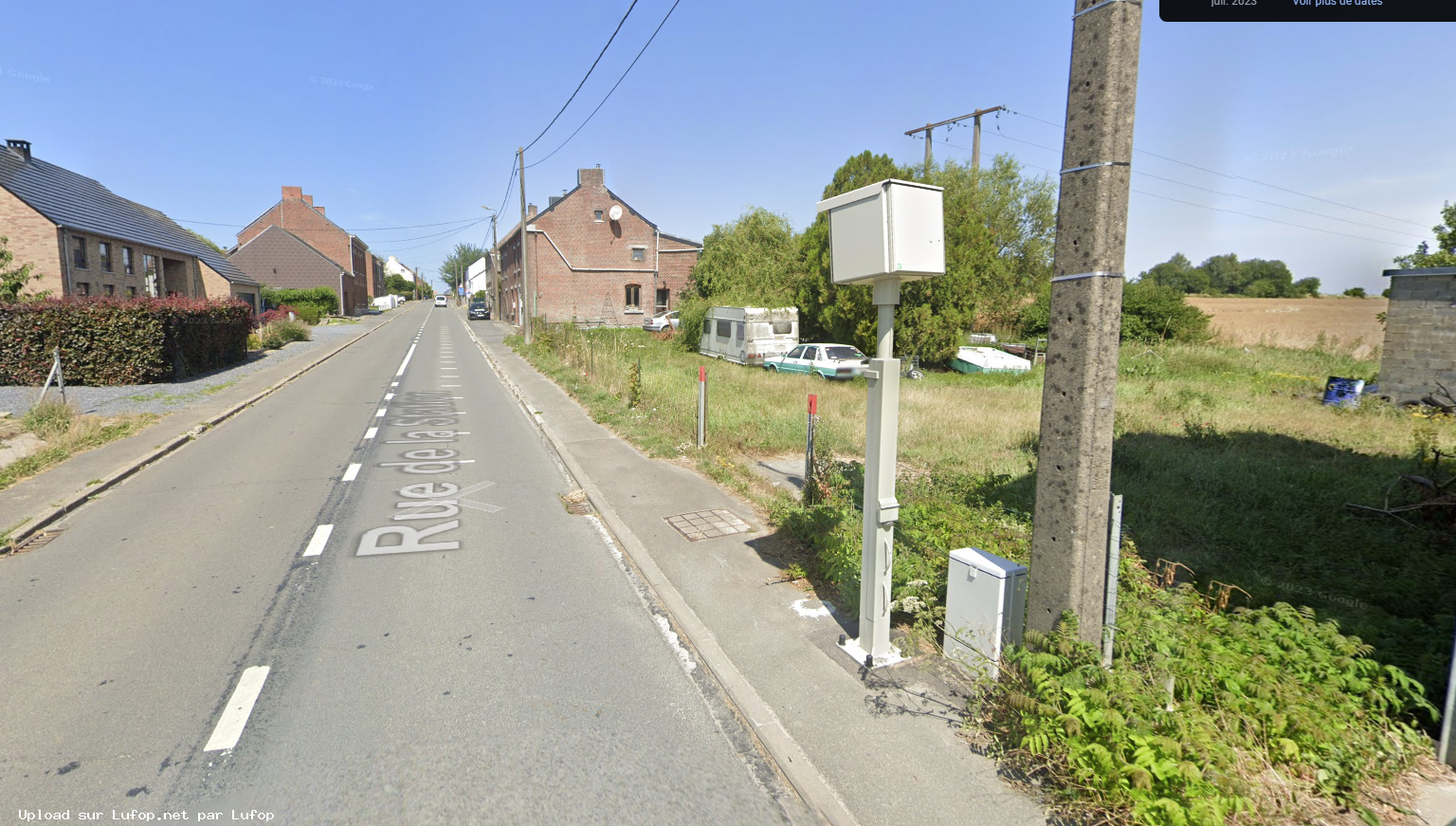 BELGIQUE photo du radar Strée Rue de la Station 65 - Hainaut