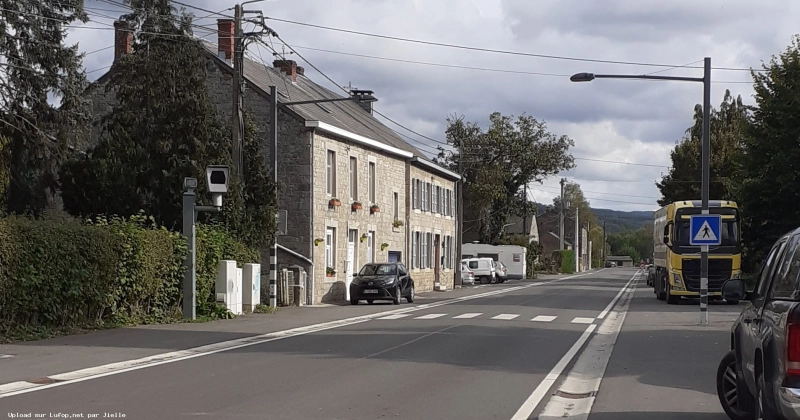 BELGIQUE photo du radar Hampteau Rue de la Roche Luxembourg