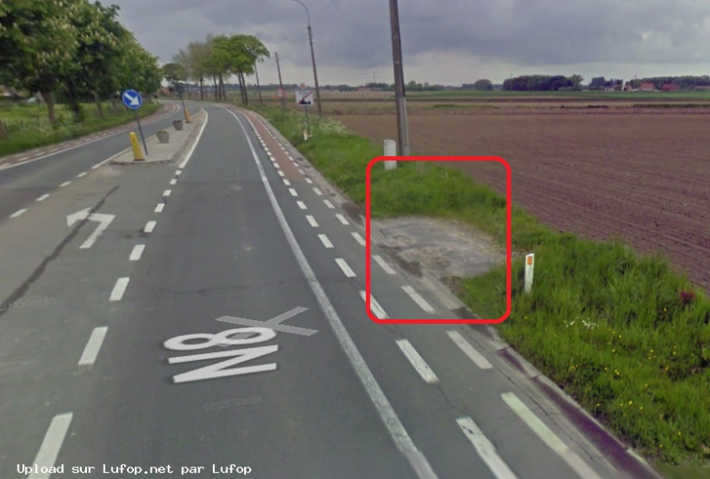 BELGIQUE photo du radar Brielen N8 Flandre-Occidentale