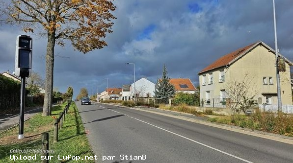 Un radar pour réguler la vitesse route d'Épernay à Fagnières