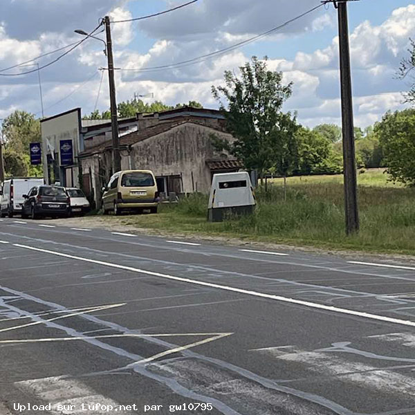 FRANCE photo du radar Gours Rue de Périgueux 33 - Gironde