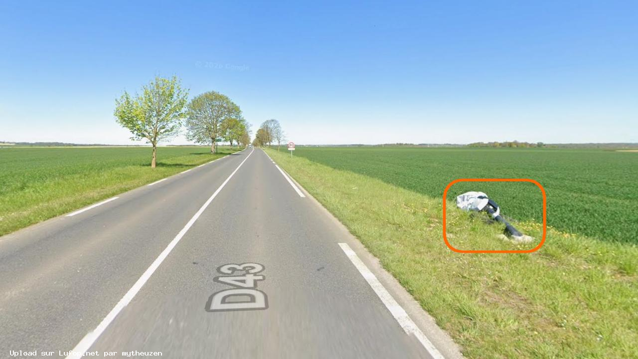 FRANCE photo du radar Le Bellay-en-Vexin D43 95 - Val D'Oise