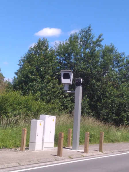 BELGIQUE photo du radar La Louvière Rue Omer Thiriar 71 - Hainaut