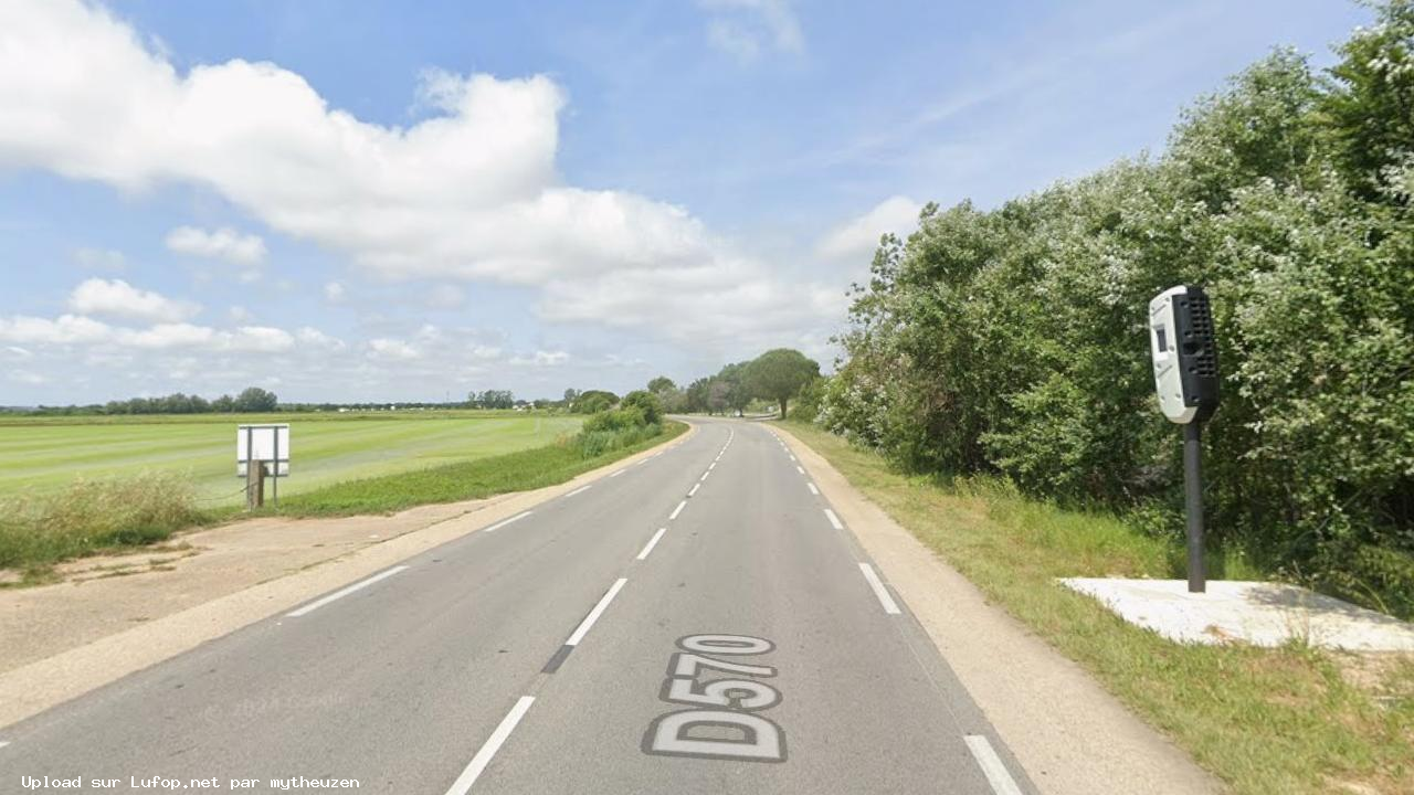 FRANCE photo du radar Saintes-Maries-de-la-Mer D570 13 - Bouches-du-Rhône