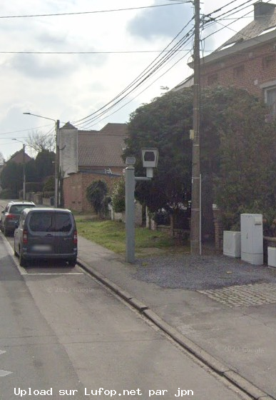 BELGIQUE photo du radar Lobbes Rue du Bonnet-Bois 65 - Hainaut