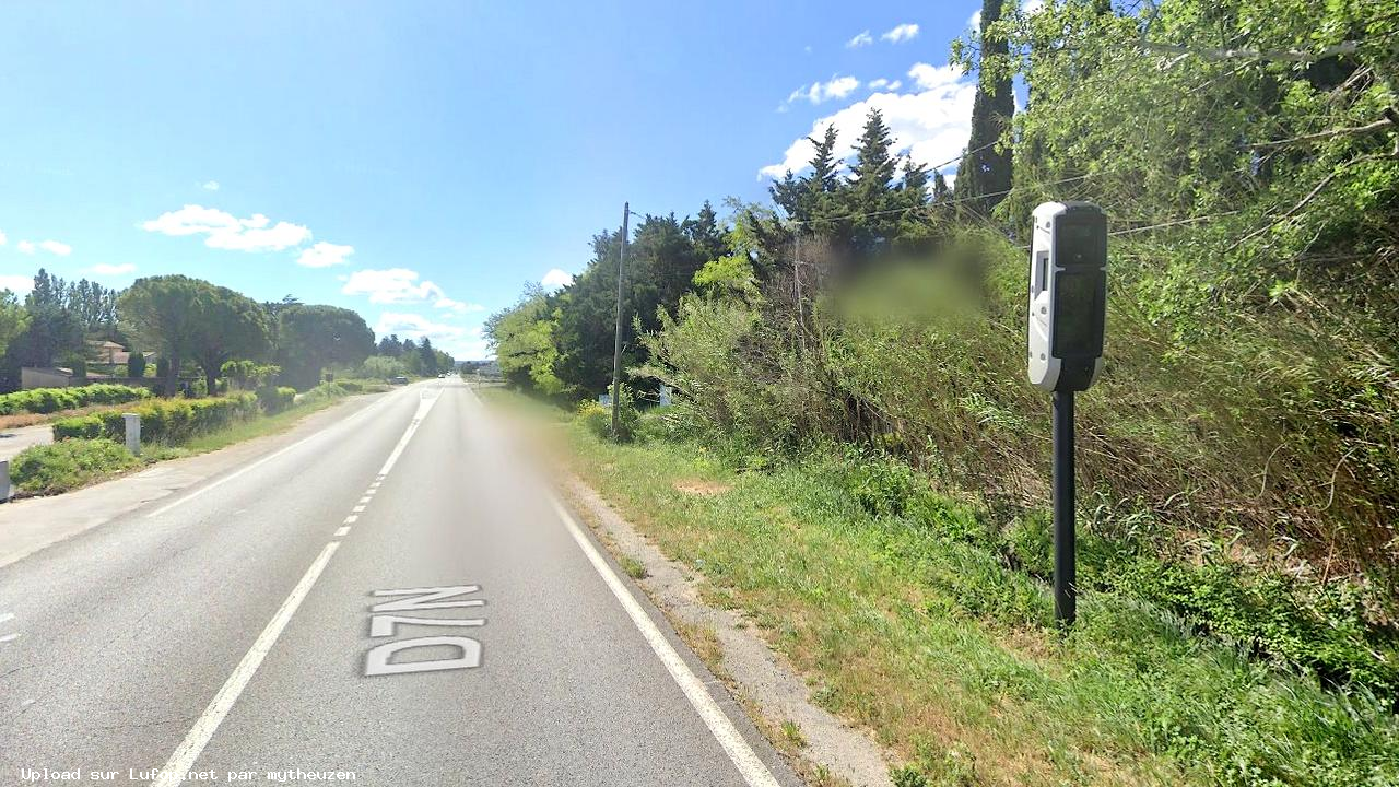 FRANCE photo du radar Verquières D7N 13 - Bouches-du-Rhône