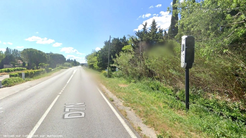 FRANCE photo du radar Verquières D7N 13 - Bouches-du-Rhône