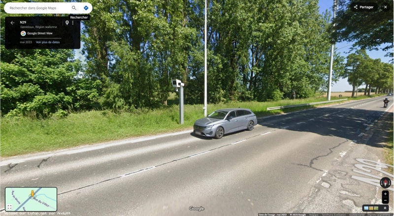 BELGIQUE photo du radar Corroy-le-Château N29 Namur