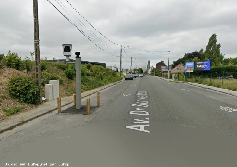 BELGIQUE photo du radar Wasmes Avenue Docteur Schweitzer 73 - Hainaut