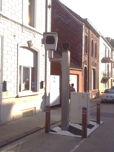 BELGIQUE photo du radar La Louvière Rue Joseph Wauters 71 - Hainaut