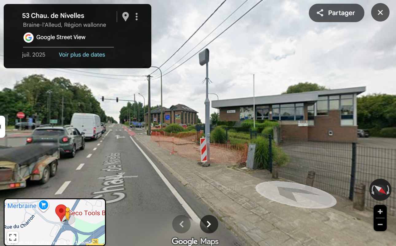 BELGIQUE photo du radar Braine-l´Alleud Chaussée de Nivelles 14 - Brabant wallon