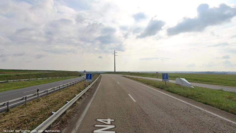 FRANCE photo du radar Sézanne N4 51 - Marne