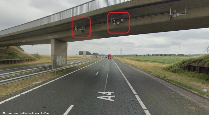 PAYS-BAS photo du radar Ossendrecht A4 46 - Brabant-Septentrional