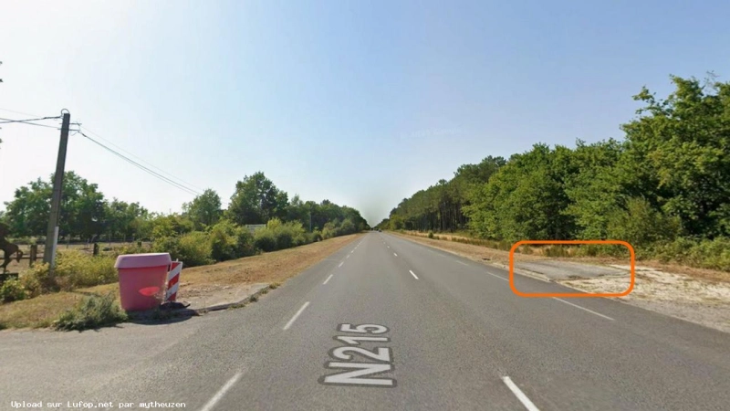 FRANCE photo du radar Saint-Aubin-de-Médoc Route de Lacanau - RD1215 33 - Gironde