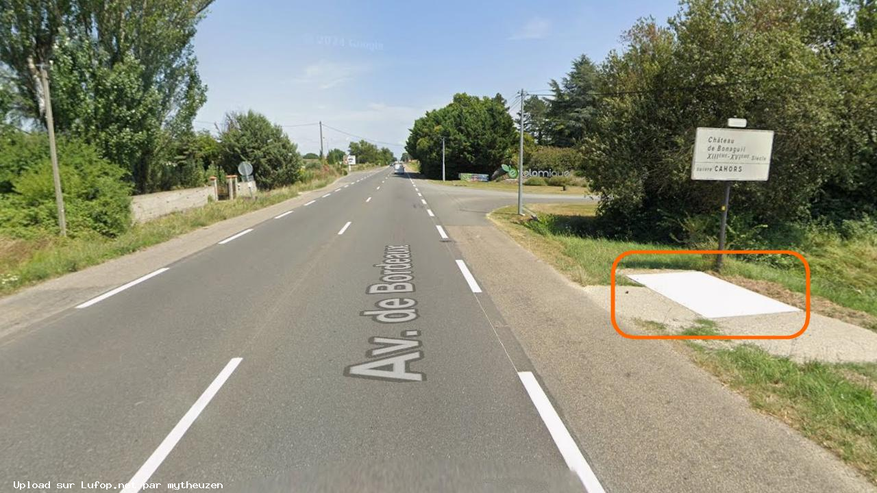 FRANCE photo du radar Allez-et-Cazeneuve D911 47 - Lot-et-Garonne