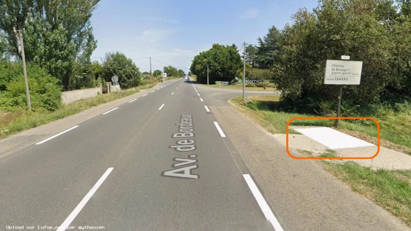 FRANCE photo du radar Allez-et-Cazeneuve D911 47 - Lot-et-Garonne FRANCE photo du radar Allez-et-Cazeneuve D911 47 - Lot-et-Garonne