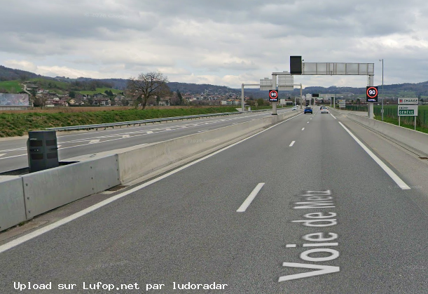 FRANCE photo du radar Épagny Metz-Tessy D3508 - Voie de Metz 74 - Haute-Savoie
